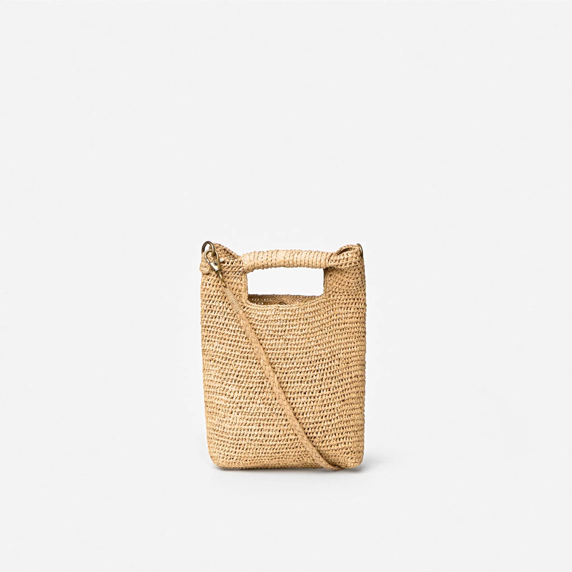 Mini Ngeza handwoven raffia crossbody bag by TANORA — view 3