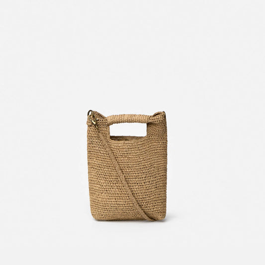 Mini Ngeza handwoven raffia crossbody bag by TANORA