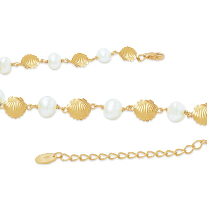 Sunaka Shell Pearl choker detail