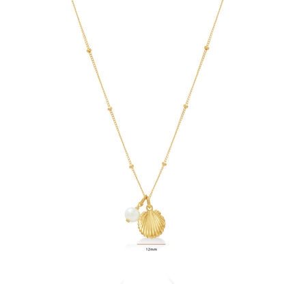 Sunaka Shell Pearl necklace