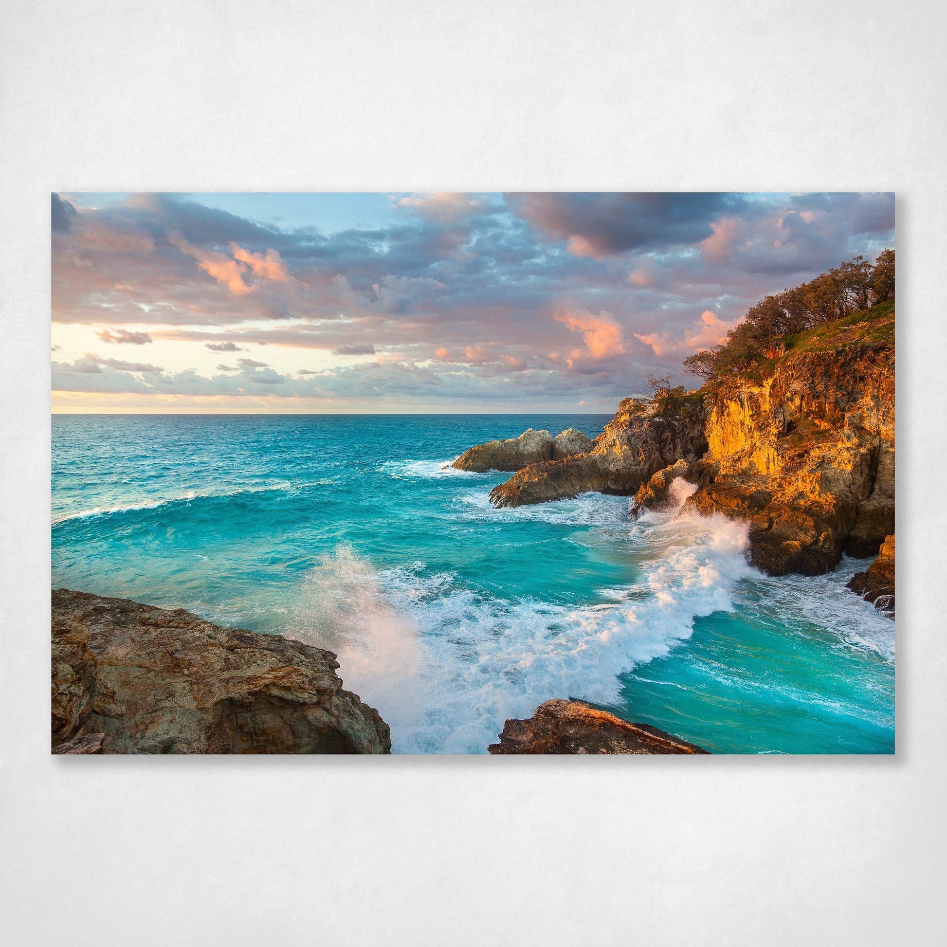 Early at the Gorge - golden sunrise light over North Gorge, North Stradbroke Island