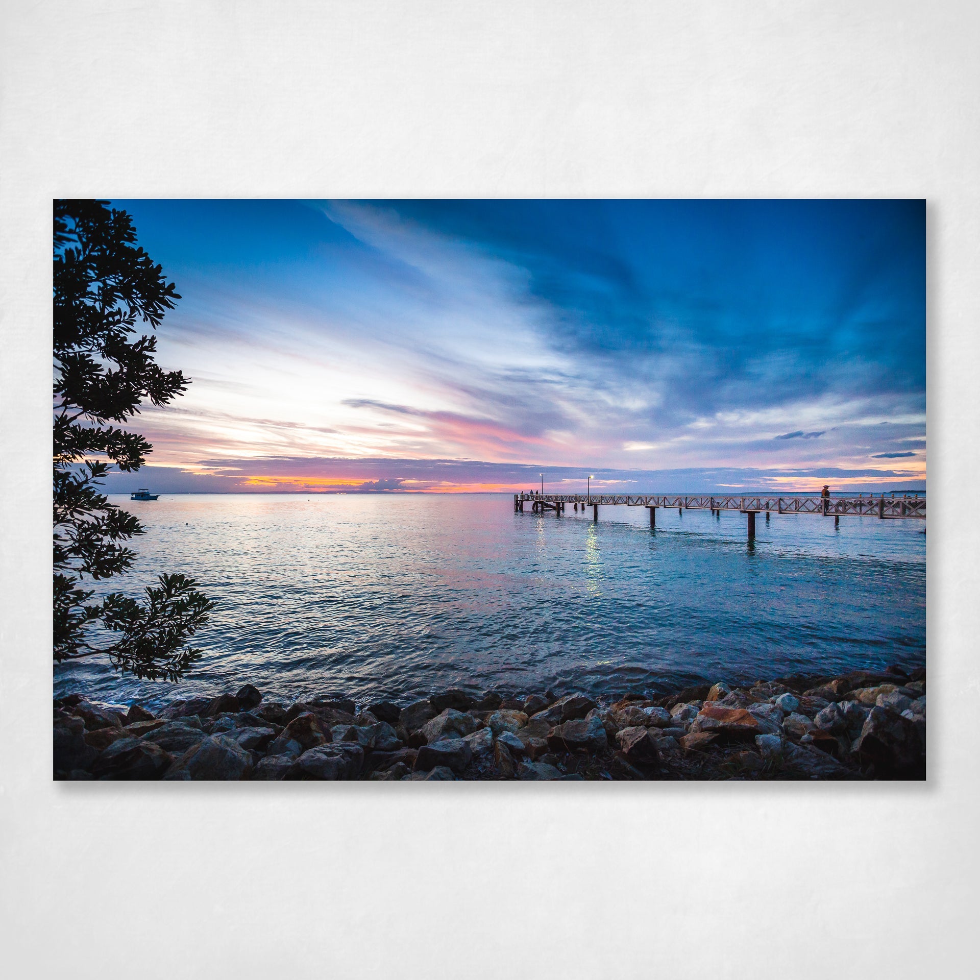 Blue Hour at the Amity Jetty - dusk over the jetty, North Stradbroke Island