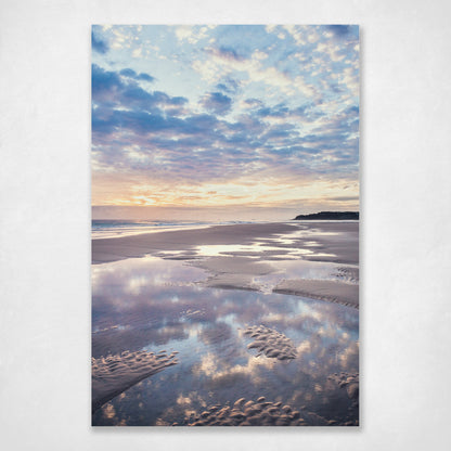 Puddles - tidal reflections on the sand at Home Beach, North Stradbroke Island