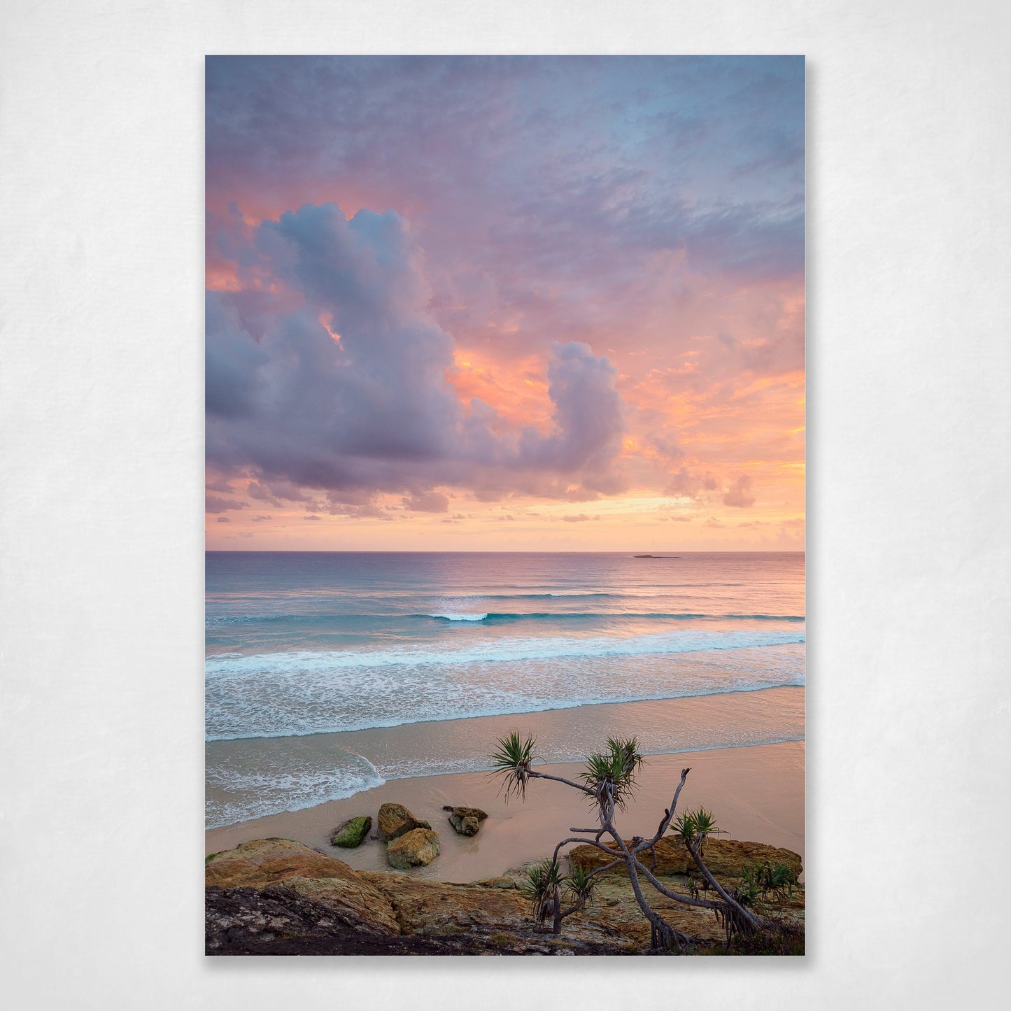 Sunrise from High on Home - layered colour sunrise over Point Lookout, North Stradbroke Island