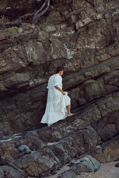 Britta Dress White
