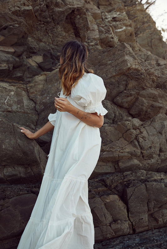 Britta Dress White