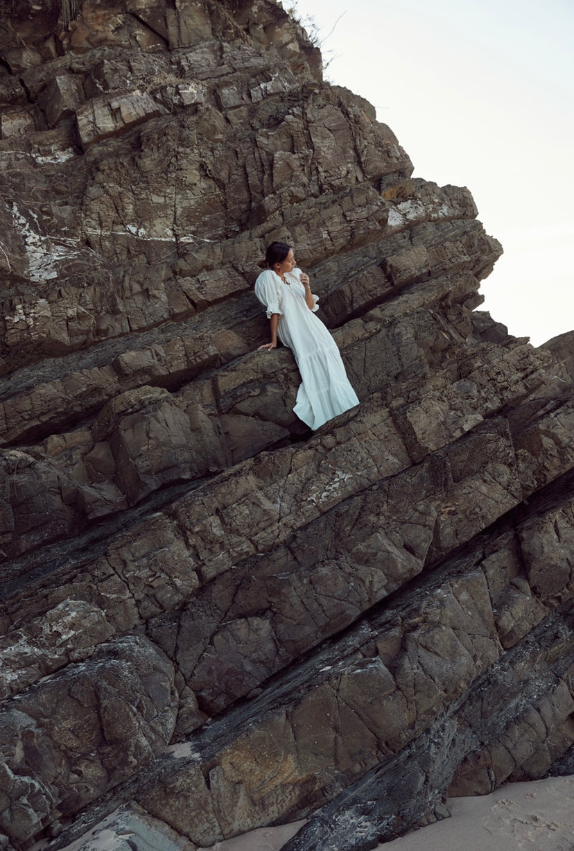 Britta Dress White