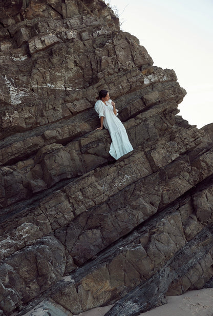 Britta Dress White