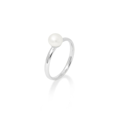 Sunaka Lumine Pearl round ring in silver