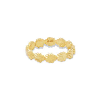 Sunaka Shell Pearl band ring back