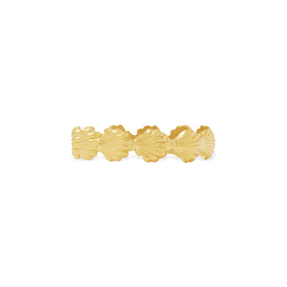 Sunaka Shell Pearl band ring detail