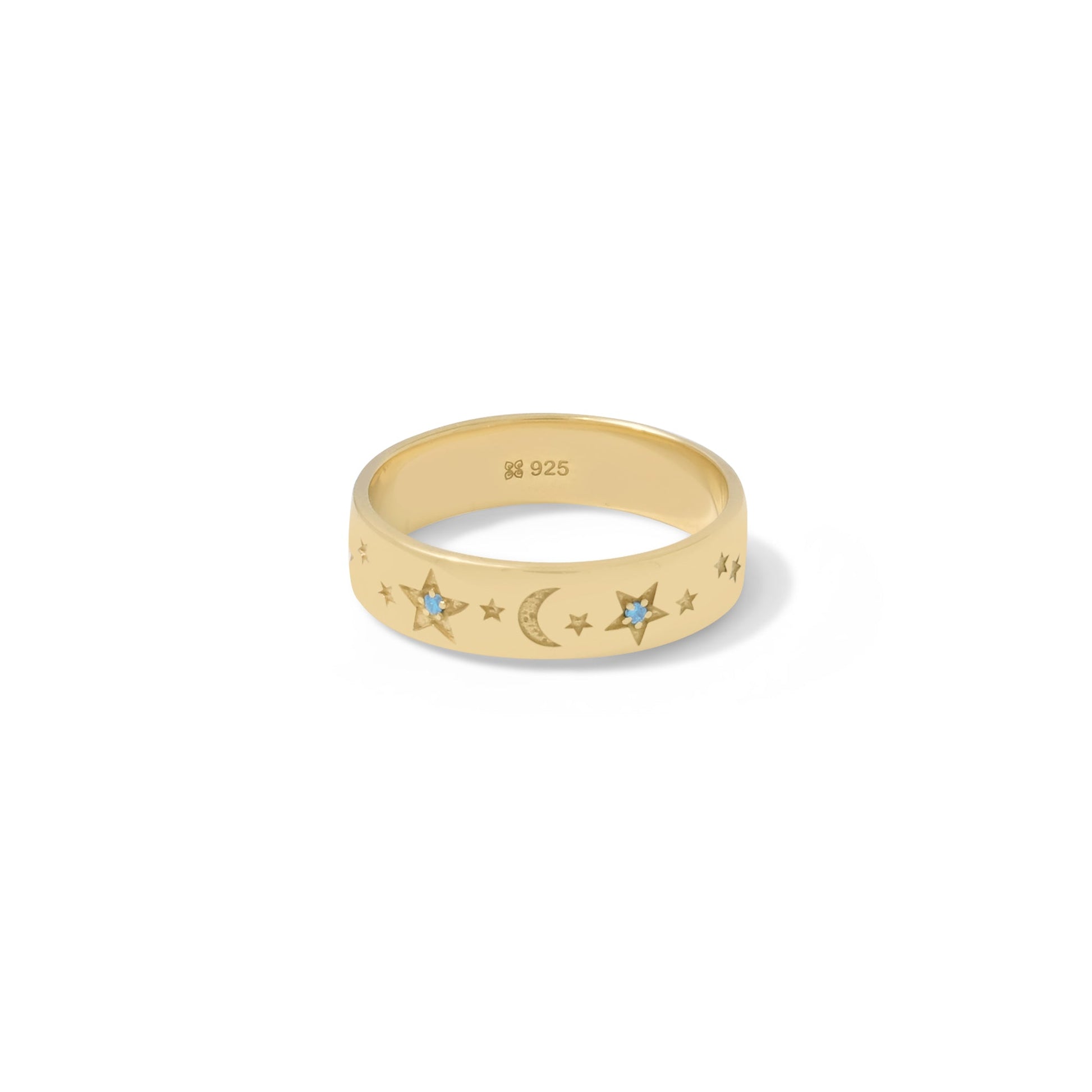 Sunaka Selene band ring detail