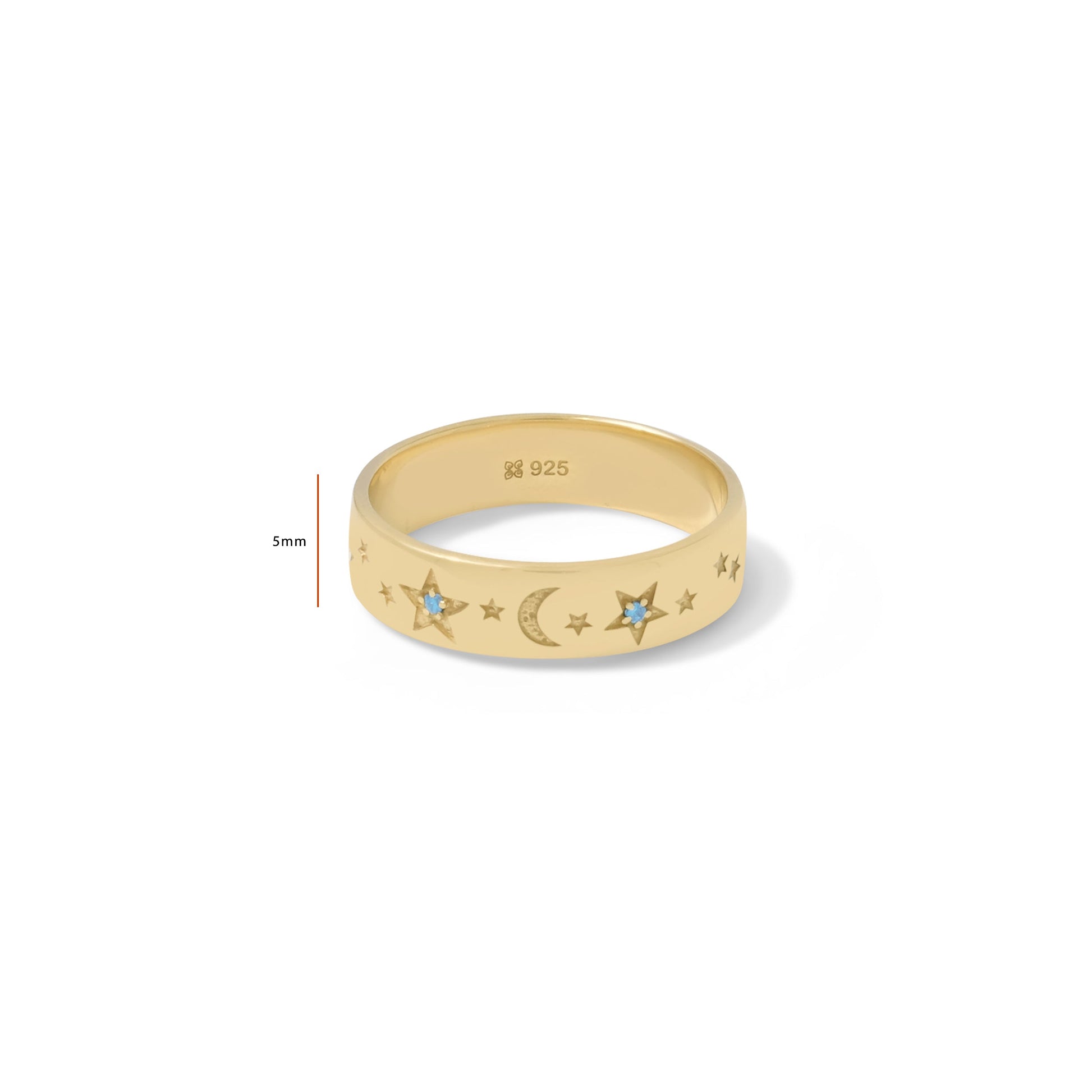 Sunaka Selene band ring