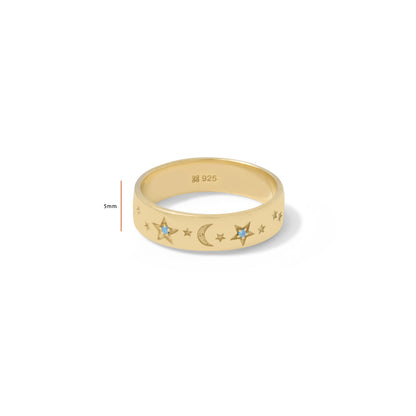 Sunaka Selene band ring