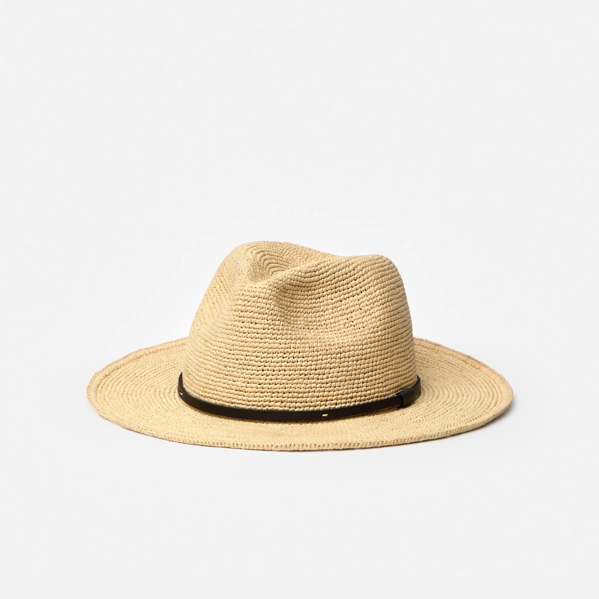 Ramse handwoven raffia fedora hat by TANORA — view 5