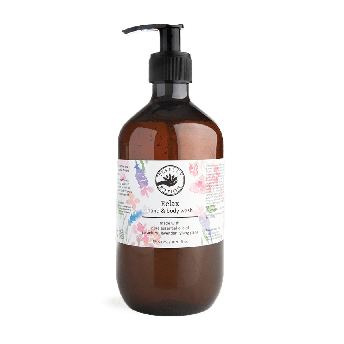 Relax Hand & Body Wash 500mL by Perfect Potion