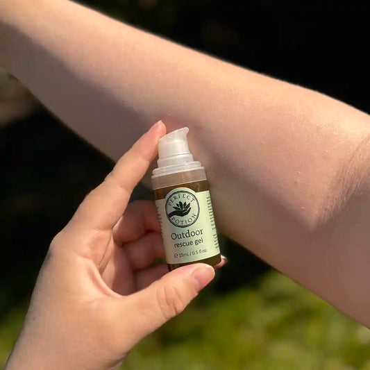 Outdoor Rescue Gel in use by Perfect Potion