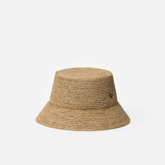 Satroka handwoven raffia bucket hat by TANORA