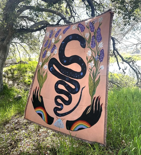 Let Them Live Woven Blanket by Meagan Boyd - image 2
