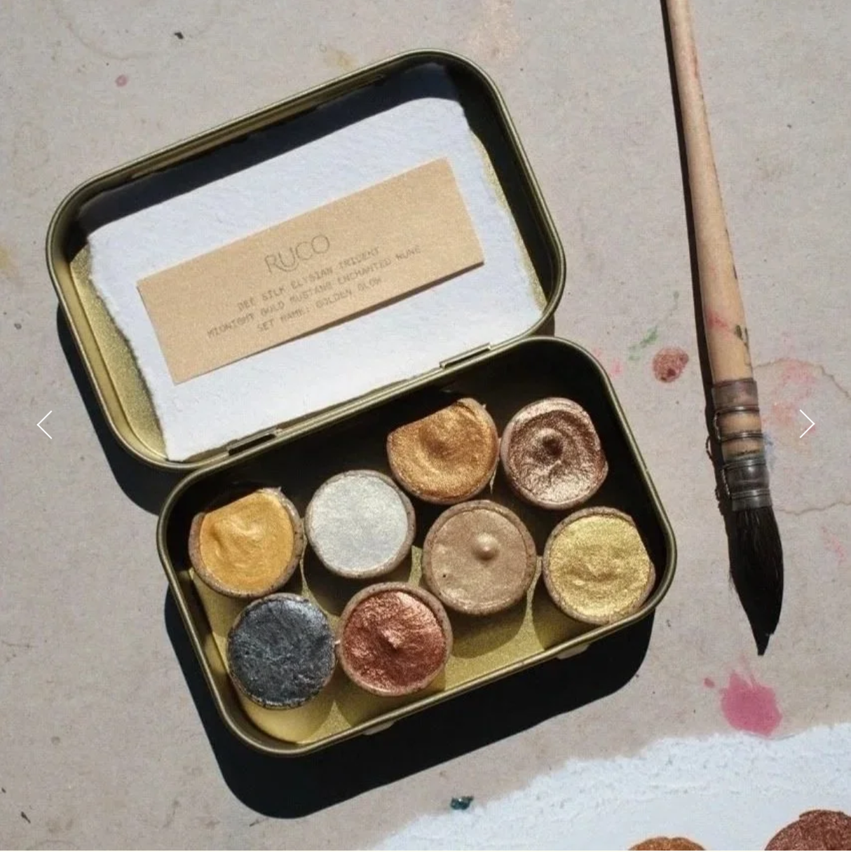 Golden Glow Shimmer Set by Ruco Paints
