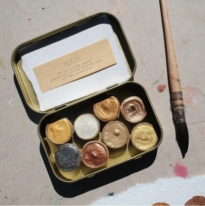 Golden Glow Shimmer Set by Ruco Paints