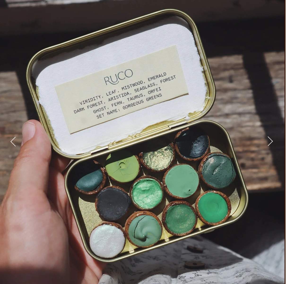 Gorgeous Greens Watercolour Palette by Ruco Paints - image 5