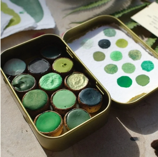 Gorgeous Greens Watercolour Palette by Ruco Paints - image 2