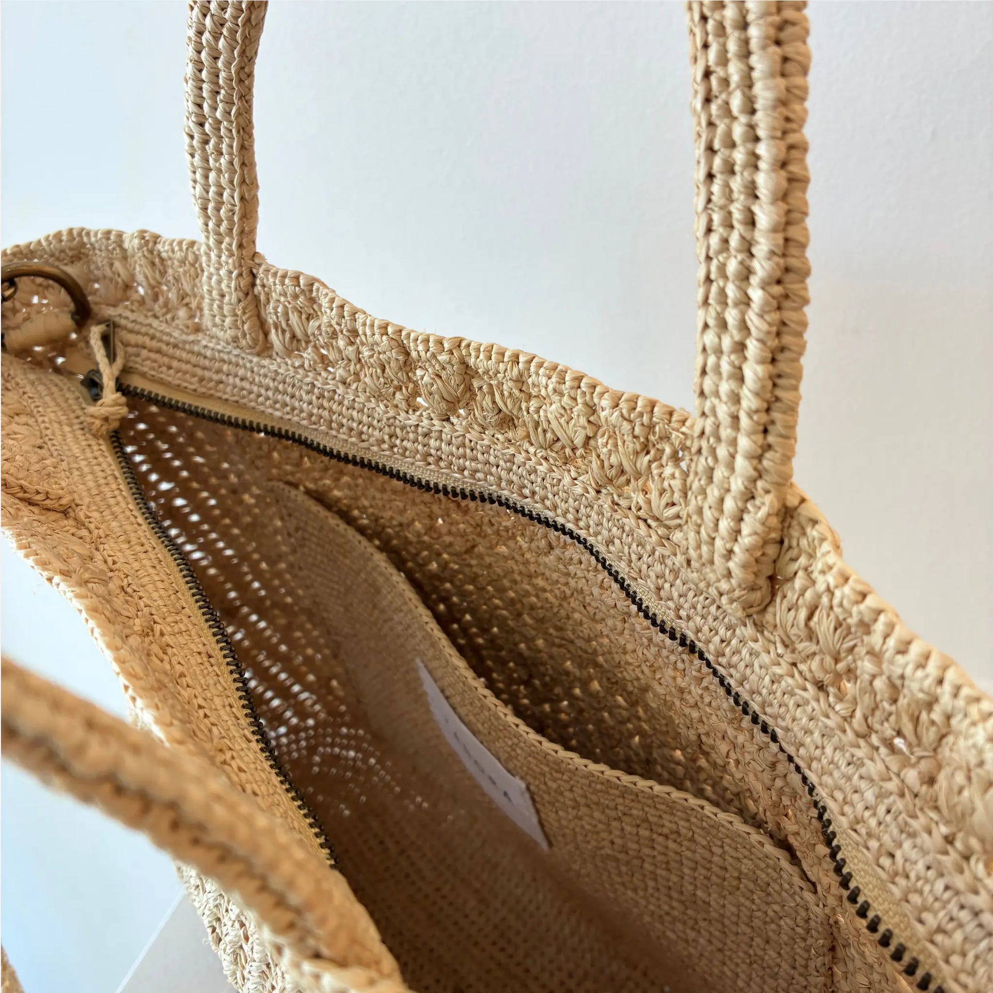 Sipa handwoven raffia crossbody handbag by TANORA — view 6