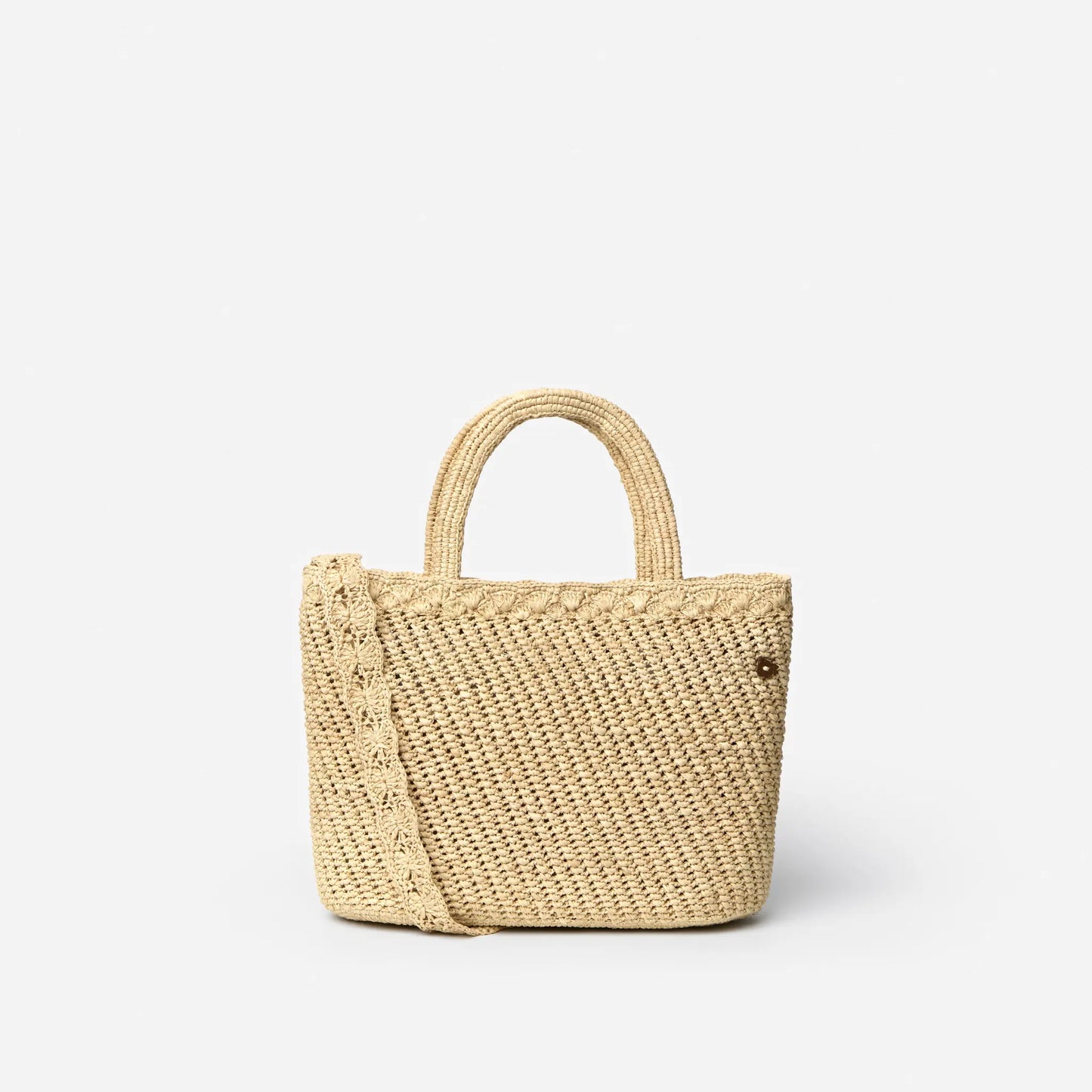 Sipa handwoven raffia crossbody basket handbag by TANORA