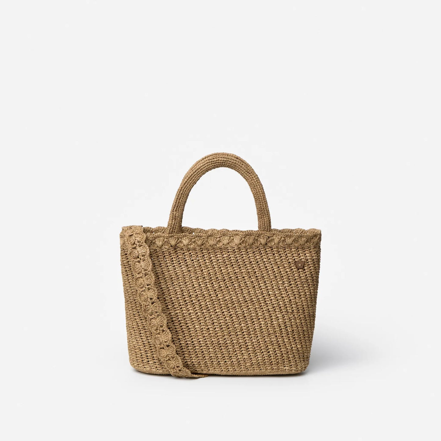 Sipa handwoven raffia crossbody basket handbag by TANORA — view 5