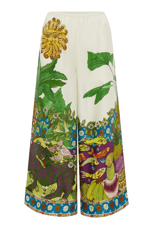 Tiger Silk Pant in Multi