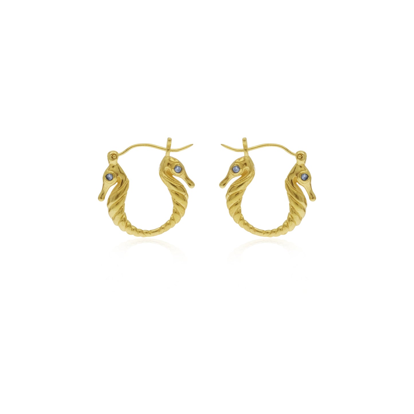Sunaka Seahorse hoop earrings detail