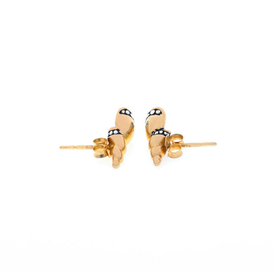 Sunaka Keong Emas stud earrings back