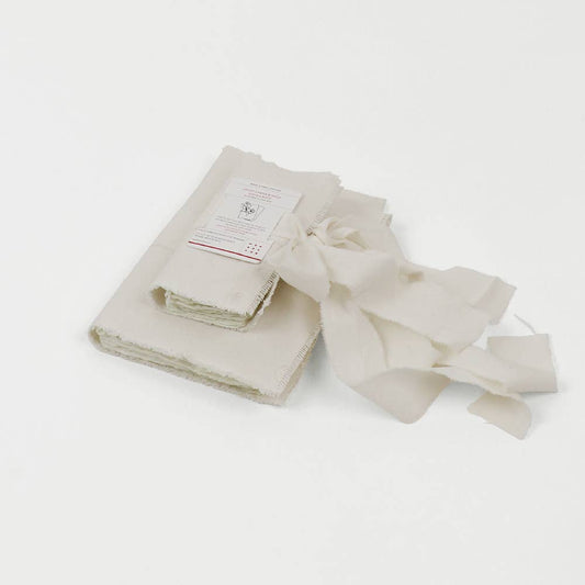 Artist's Paper Bundle With Canvas Wrap - White by Craft Boat