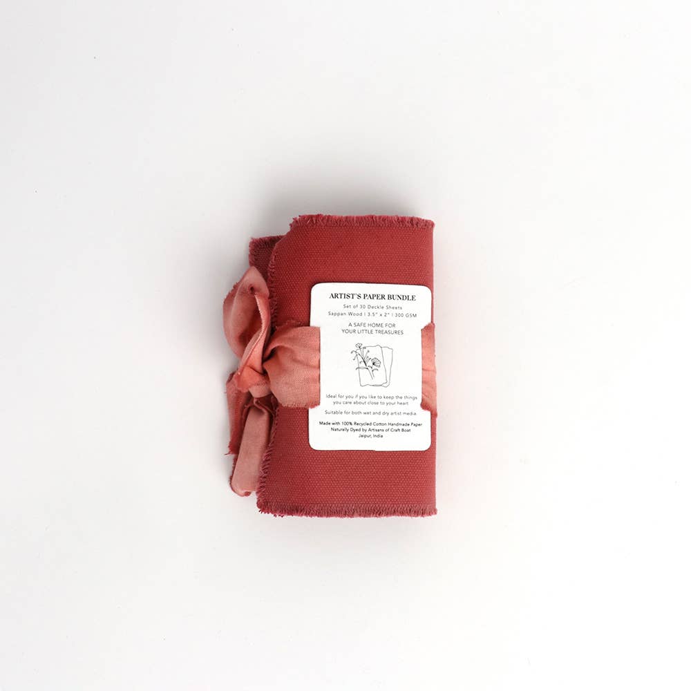 Artist's Paper Bundle - Red Sappan Wood by Craft Boat - 3