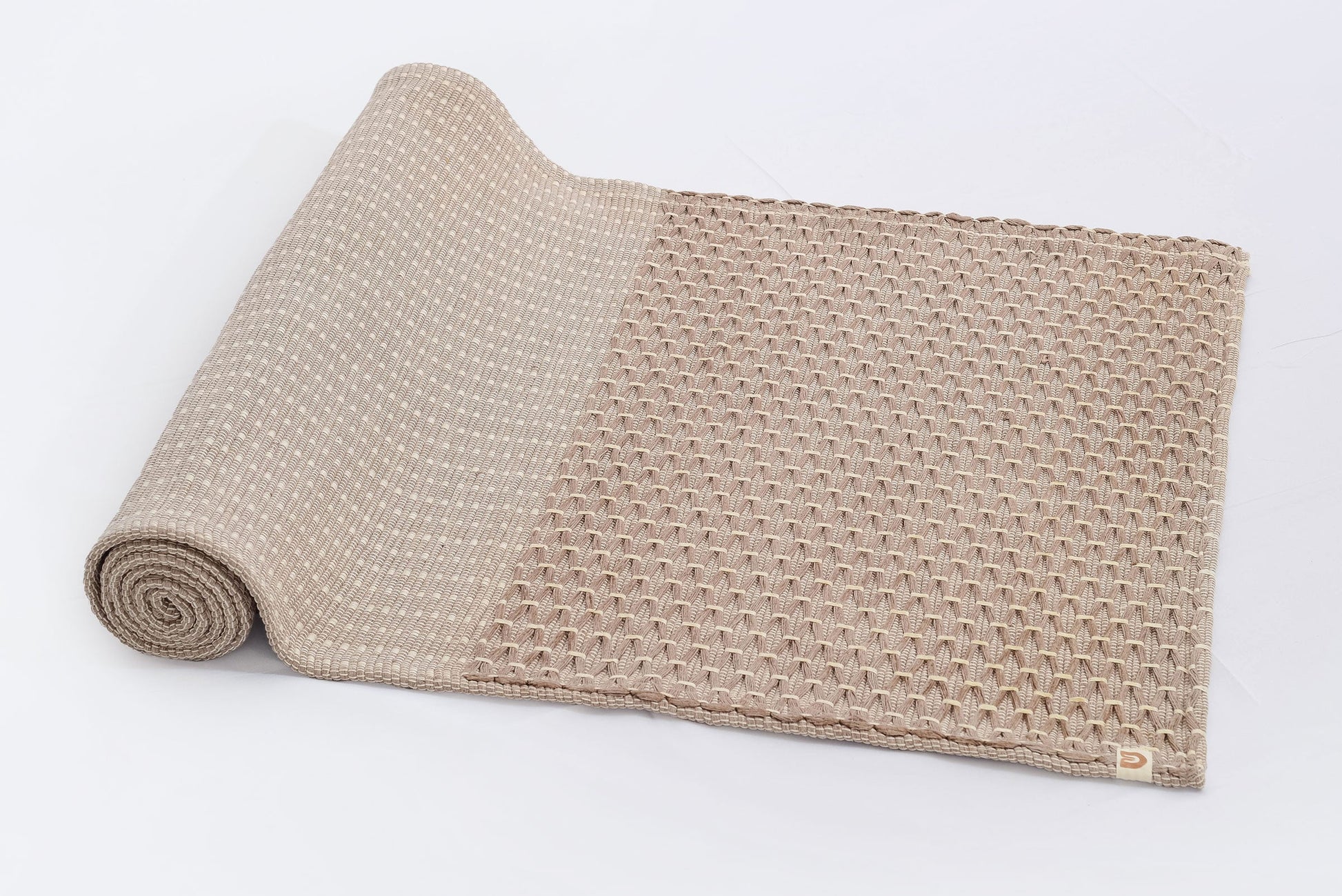 Diamond Clay mat rolled side view