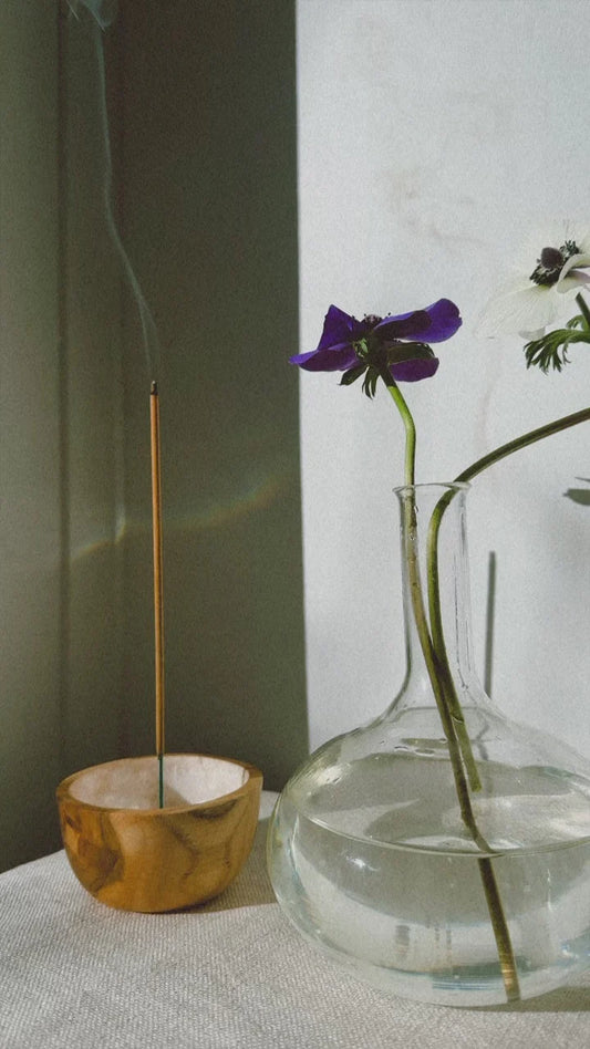 Mini Organic Teak Incense Bowl by Holy Smoke