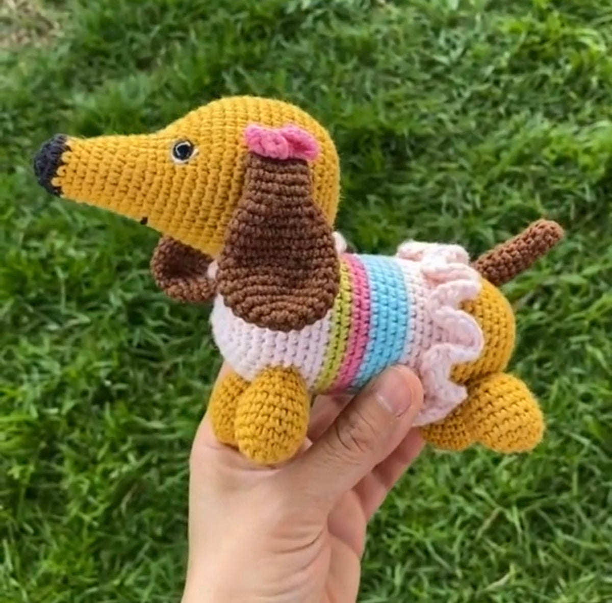 Dachshund Dog Toy by Little Cotton Ears