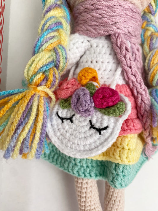 Rainbow the Unicorn Doll by Little Cotton Ears - image 2