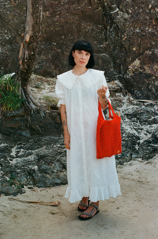 Stevie Dress White