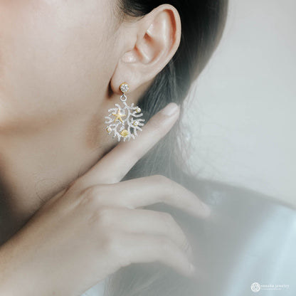 Sunaka Coral Reef earrings worn