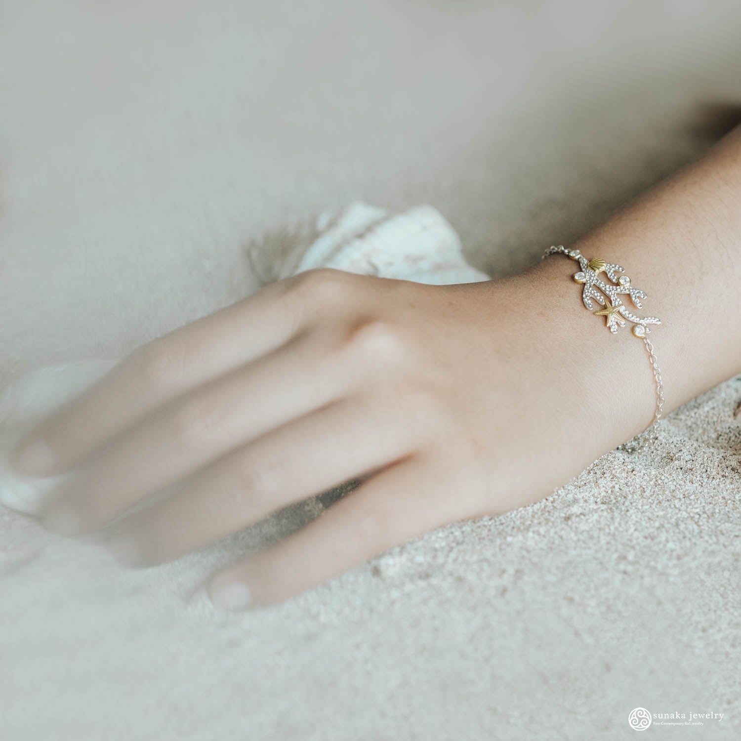 Sunaka Coral Reef bracelet worn