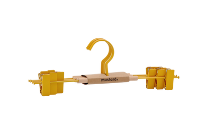 The Adult Clip Hangers in Mustard