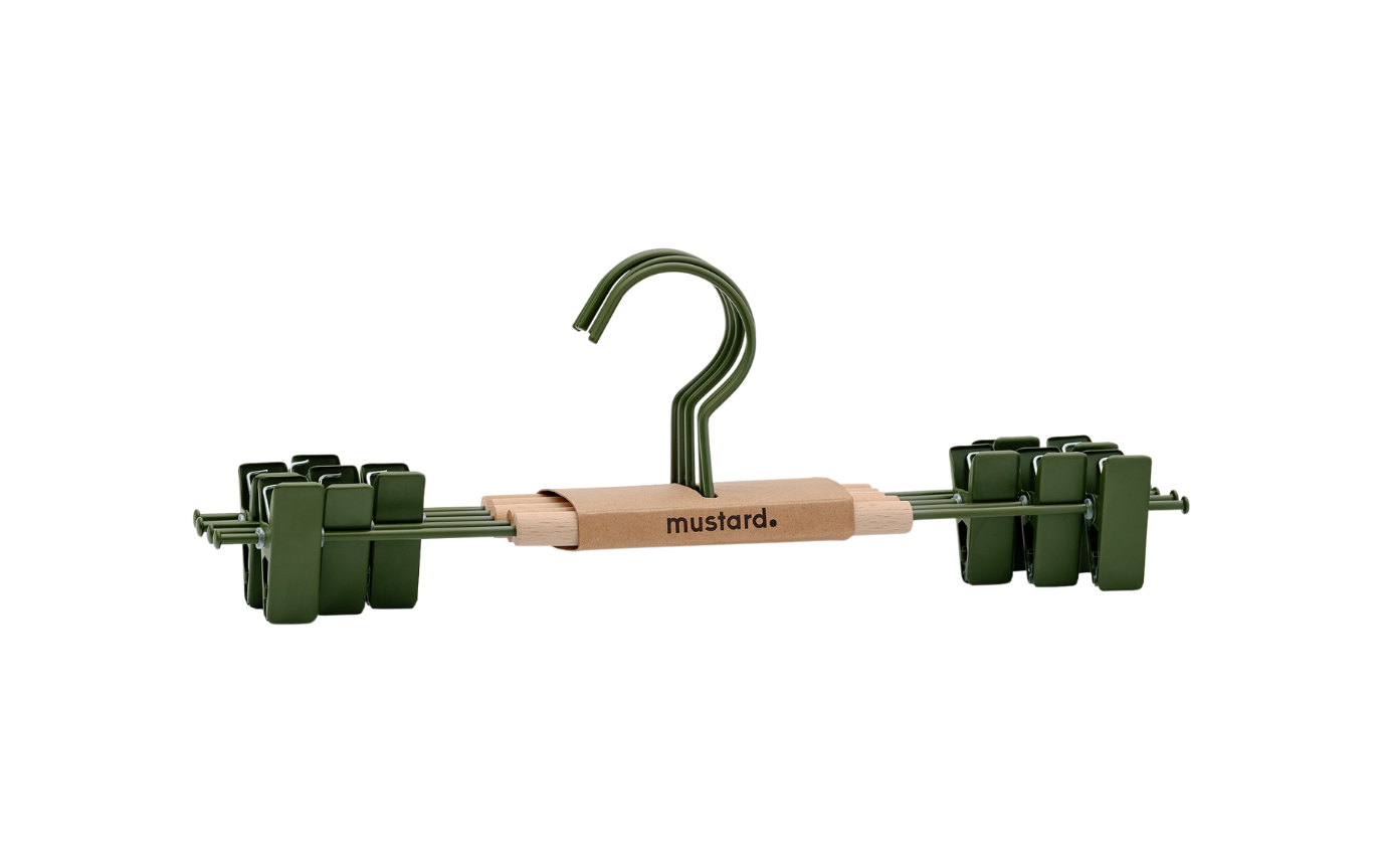 The Adult Clip Hangers in Olive