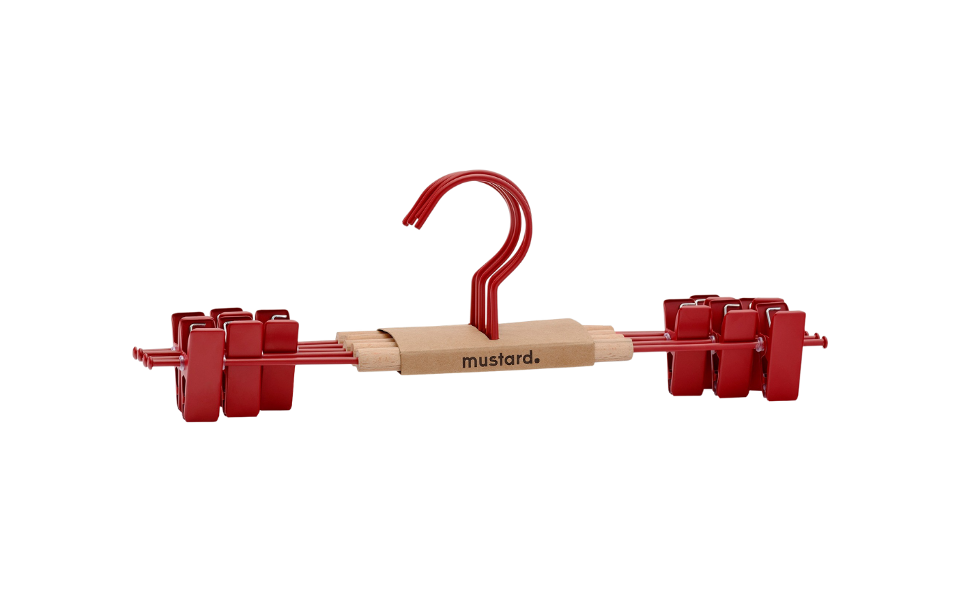 The Adult Clip Hangers in Poppy