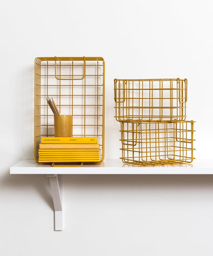 The Baskets in Mustard — lifestyle