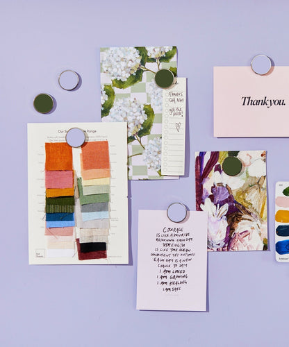 The Buttons in Lilac — lifestyle