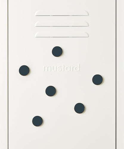 The Buttons in Slate — close-up