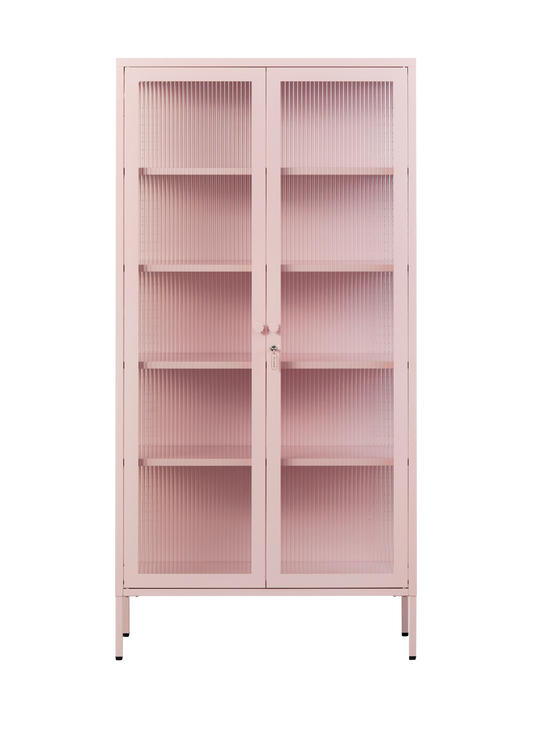 The Collector Glass Locker in Blush