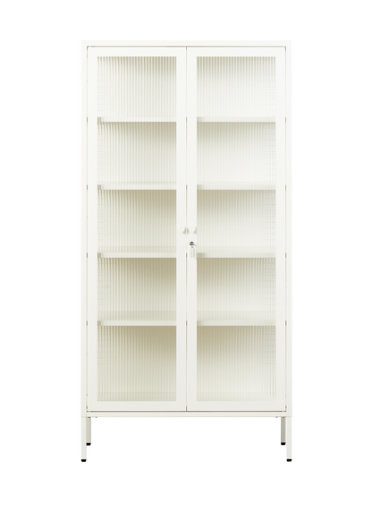 The Collector Glass Locker in Chalk